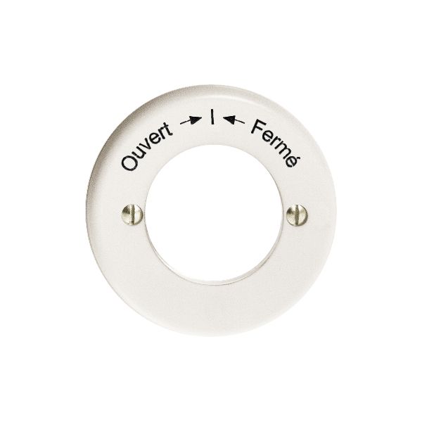 Kit front. Ouvert-I-Fermé per contatto rot.imp.a chiave bianco