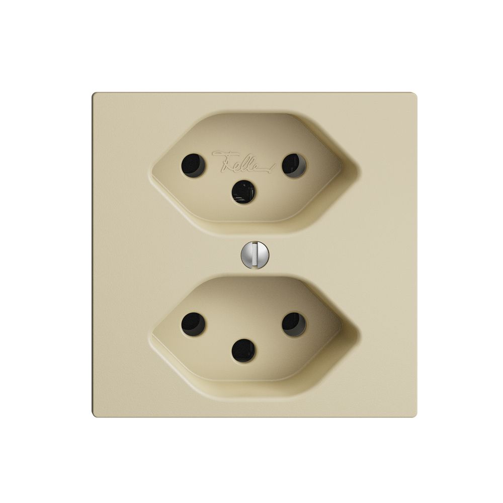 UP-Steckdose EDIZIOdue 2×T13 vanille