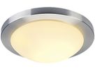Deckenleuchte SLV MELAN, E27 60W Glas satiniert rund IP20 Aluminium gebürstet