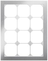 Cadre de recouvrement ENC EDIZIO.liv prestige SNAPFIX® 4×3 214×274mm acier af.Cr