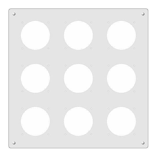 Montageplatte FH 3×3 GV