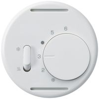 Thermostat Hager basico A, mit Schalter Heizen/Kühlen, weiss