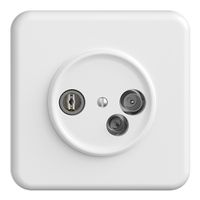 UP-Antennendose TV-R-Daten DD19 5…65MHz STANDARDdue weiss