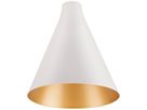 Abat-jour SLV LALU CONE acier Ø152×170mm blanc or à teinte unie