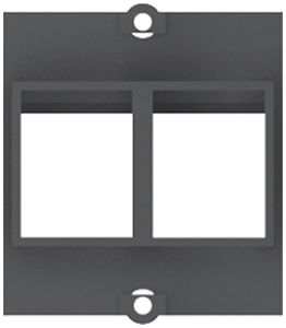 Frontrahmen BACHMANN Buchsen/Kupplungen 2 37×40.2mm