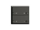 Poussoir ENC ZEP dimmer-scène 1c/2t avec LED EDIZIOdue noir