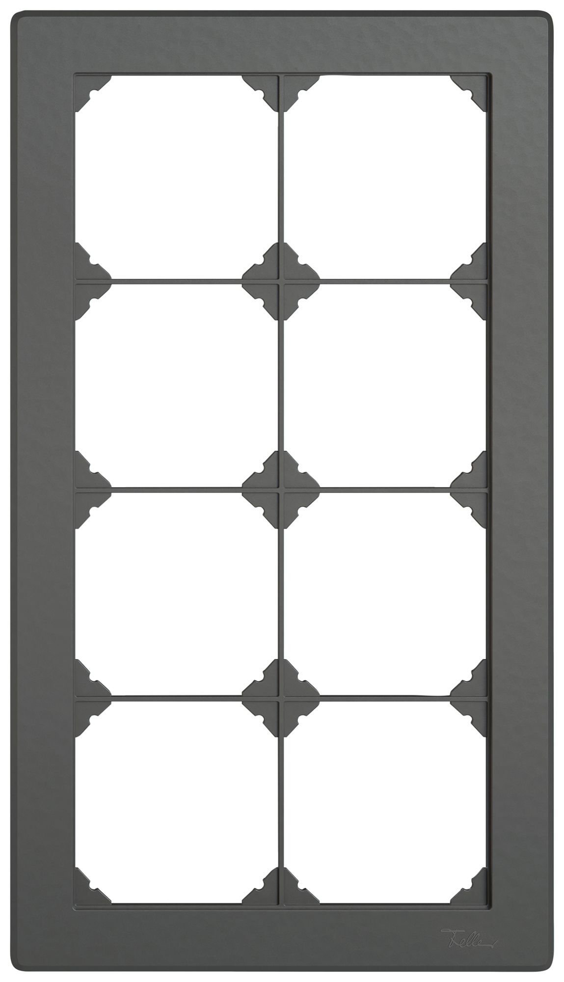 UP-Abdeckrahmen EDIZIO.liv SNAPFIX® 4×2/2×4 156×276mm dgu