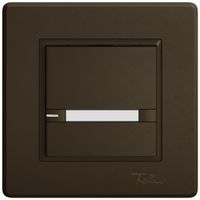 Pulsante universale INC EDIZIO.liv UNI SNAPFIX® c.LED RGB 1× com.2T targ.ma