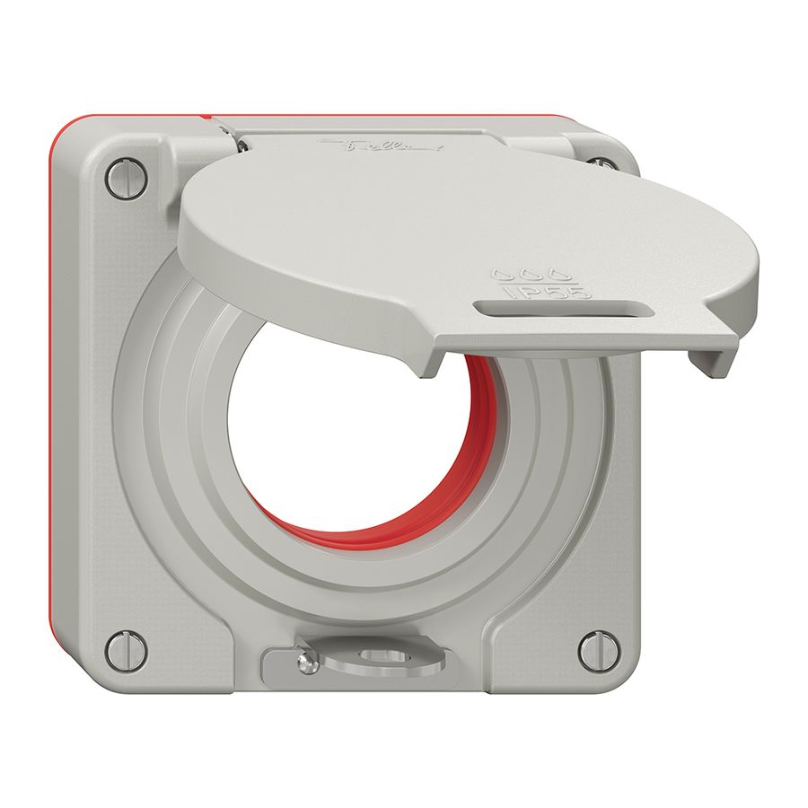 Couvercle avec clapet NEVO Ø42mm verrouillable IP55 grc (joint ro)