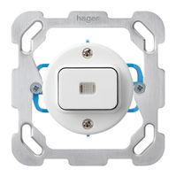 Einsatz zu UP-Leuchttaster basico W/1L mit Befestigungsplatte weiss