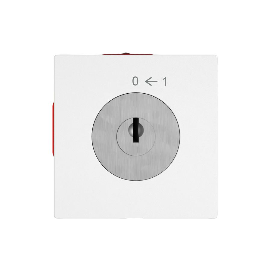 Contact pivotant EDIZIO.liv SNAPFIX® 0<-1/1P avec serrure & 2 clés bc