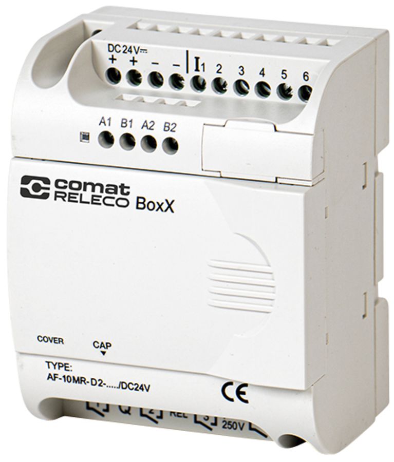 Unité de base PLC ComatReleco AF-10MR-D2-CAP/DC24V, 6DI/AI, 4×relais, 24VDC