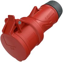 Prise mobile CEE PowerTOPXtra R 32A IP54 5P 6h 400V Ø80×209mm rouge