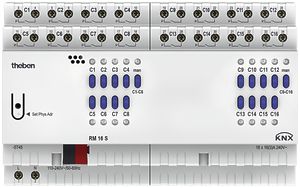 REG-KNX-Schaltaktor Theben RM 16 S, 16-fach
