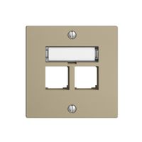Kit de montage S-One EDIZIOdue F pour 2×RJ45 droite, sand