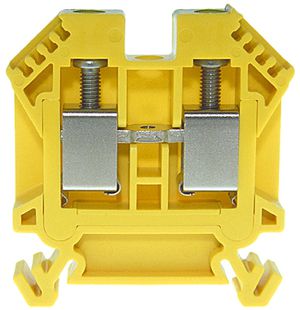 Borne de passage joignable Woertz 4…10mm² 57A 1000V vis 2×1 rail DIN 35mm vt-jn