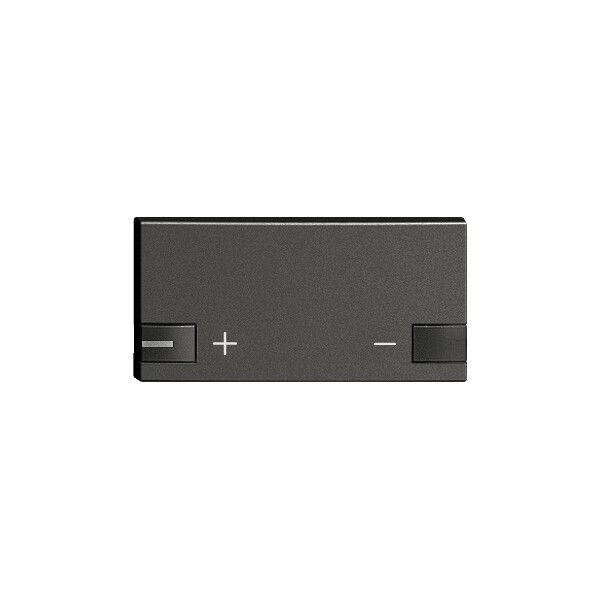 Touche 1/2, +/-, 1 LED ZEP noir noir