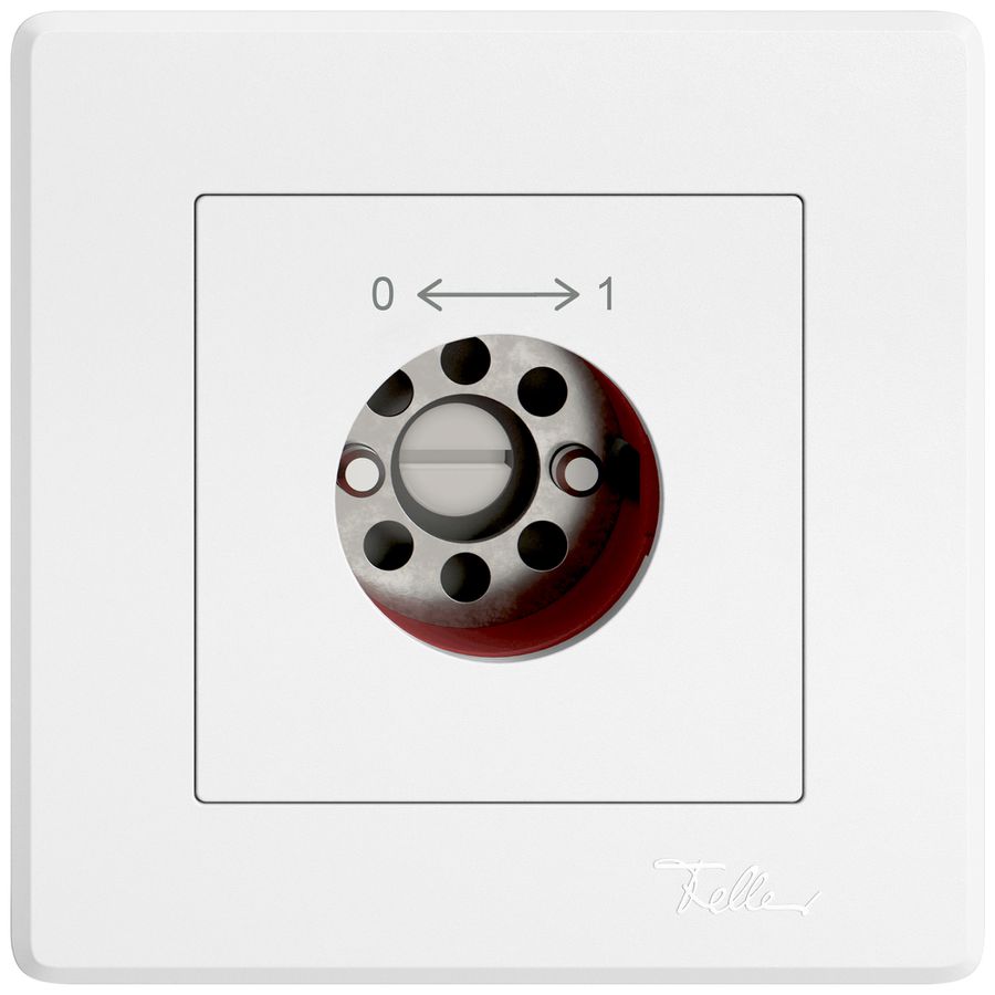 Contact pivotant ENC EDIZIO.liv SNAPFIX® 0<->1/1P sans cylindre bc