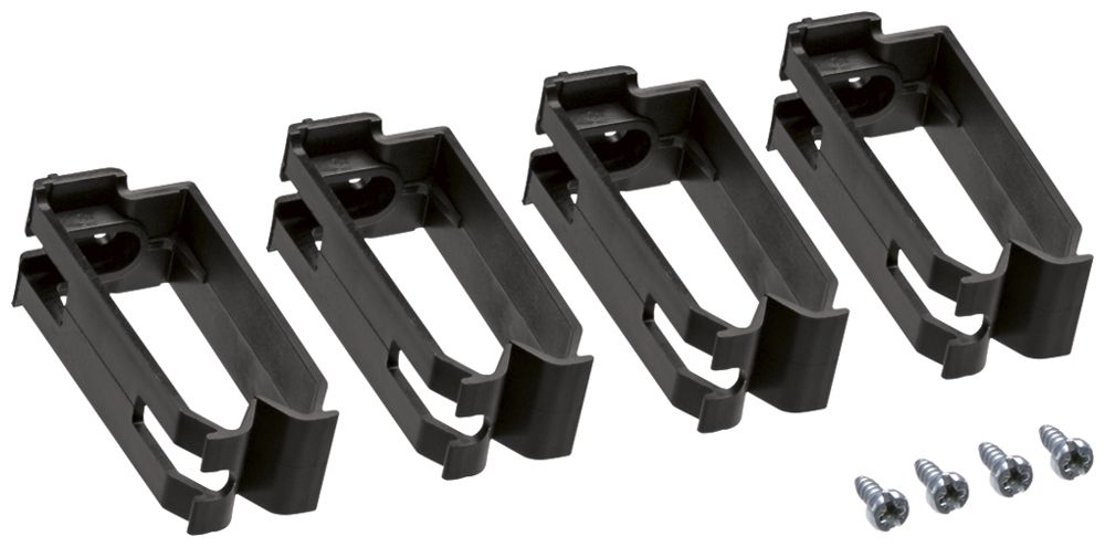 Halteklammer Hager univers 30×30×70mm Kunststoff schwarz 4 Stück