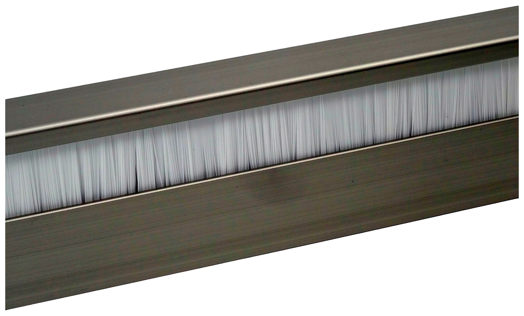 Plinthe ELBRO 2400×60×20mm anthracite brosse blanche