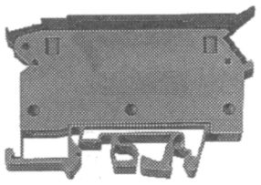 Borne de sécurité Wieland 4mm² gris clair