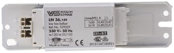 Vorschaltgerät elektromagnet. MH, 1×36W, T8/TC