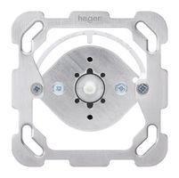 Einsatz Drehschalter Hager S0/2L mit Befestigungsplatte