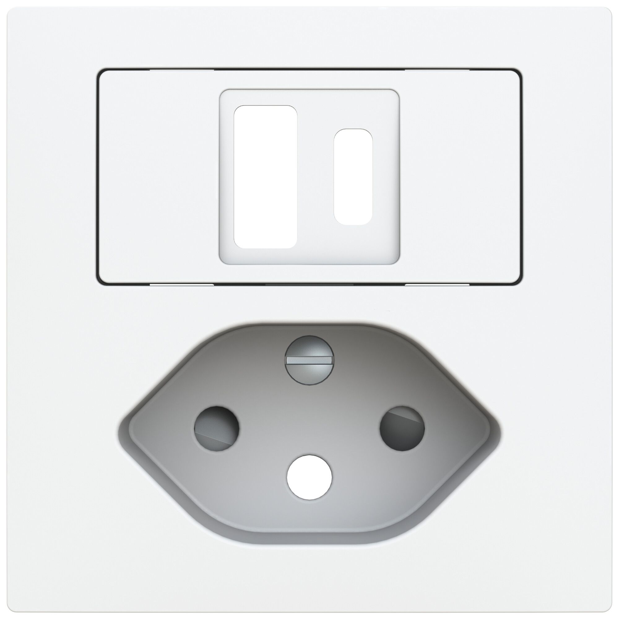 Kit frontale INC ABB Sidus USB-A+C + T13 60×60mm bi IP20