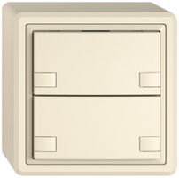 Pulsante universale AP EDIZIO.liv UNI SNAPFIX® s.LED 2× com.2T cr