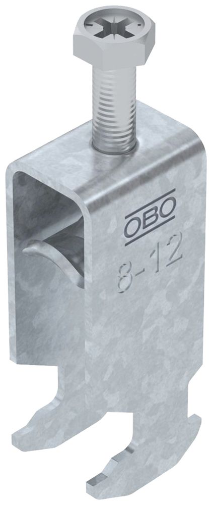 Fixation rapide BET 2056 pied à H métal 8…12mm 2×câble acier Zn-ch-im