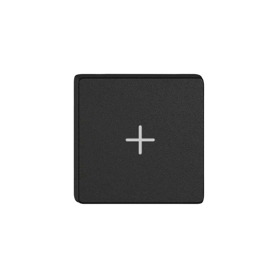 Taste 1/4 EDIZIO.liv Wiser mit SNAPFIX® mit Symbol + (Plus) sz