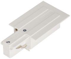 Endeinspeiser SLV für EB-Stromschiene EUTRAC 3-phasig, PE links, weiss