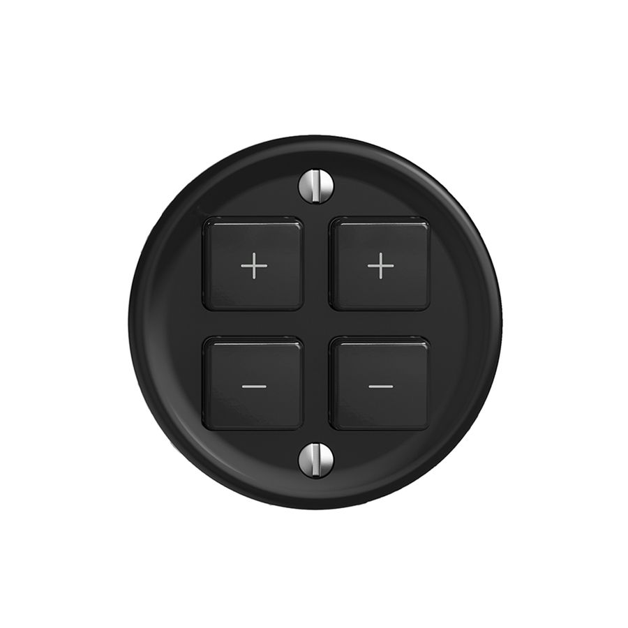 Abdeckset zu Dimmer 2K/4T Sdue Wiser schwarz