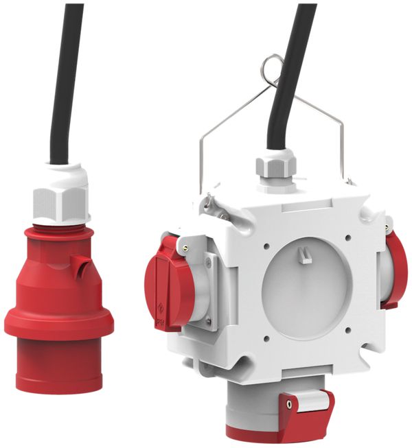 Deviatore incrociato Bals CEE16/5 1×CEE16/5 2×T25 con cavo