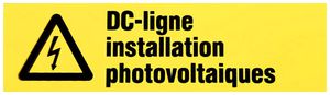 Etichetta Plica EET UV SO FR: DC-ligne installation photovoltaique