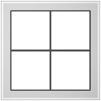 Abdeckrahmen SIDUS 2×2 weiss