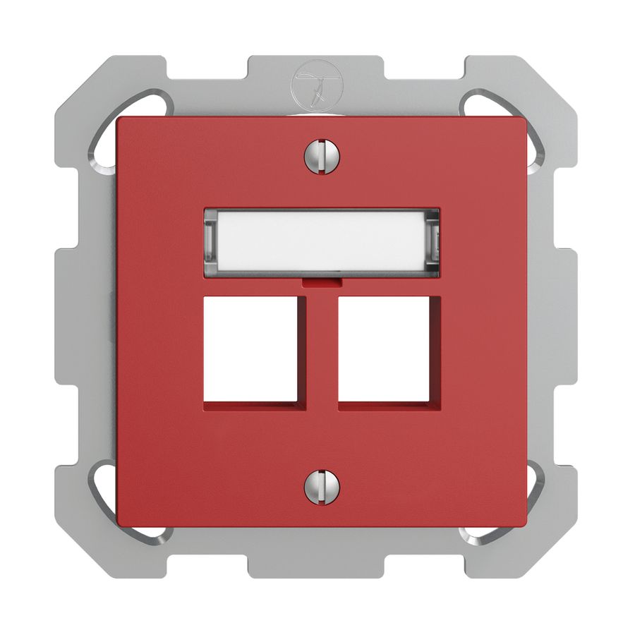 Kit de montage ENC EDIZIOdue FM, sortie droite, pour 2×Keystone, berry