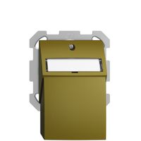 Kit montaggio ENC Edue FM, con cappa di uscita dritta, per 2×Keystone, olive