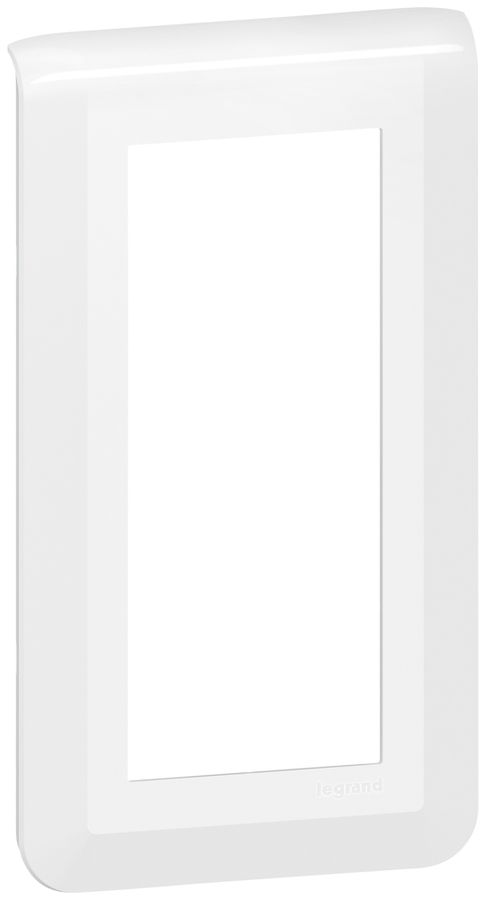 Cadre de recouvrement MOS 5×1 module vertical blanc