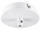 Rosace de plafond SLV 1 sortie, Ø85×39mm avec décharge de traction blanc