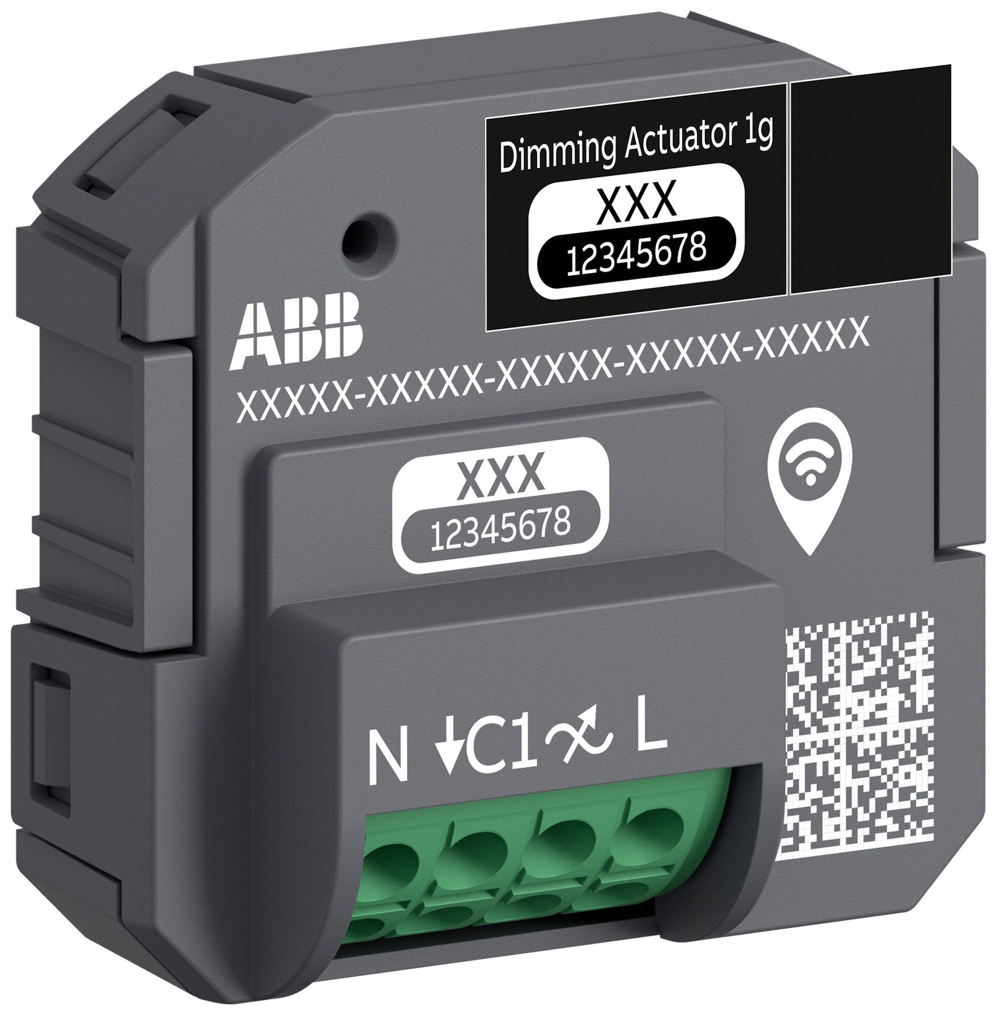 EB-RF-Dimmaktor ABB free@home wireless 1×Ausg 3…180W 230V