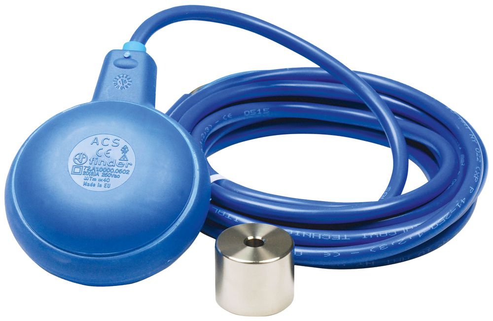 Interrupteur à flotteur Finder 72.A1 10m câble PVC n.toxique
