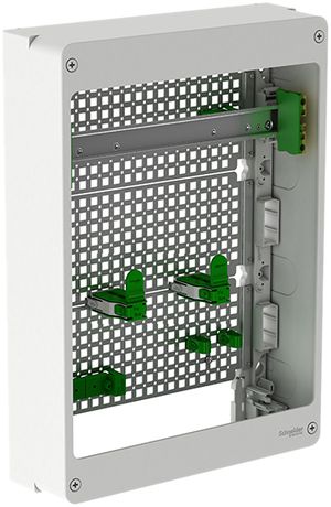 AP Verteiler Media SE Resi9 CX 18TE ohne Tür weiss RAL9003