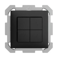 UP-Storentaster EDIZIOdue FM schwarz 2-Kanäle