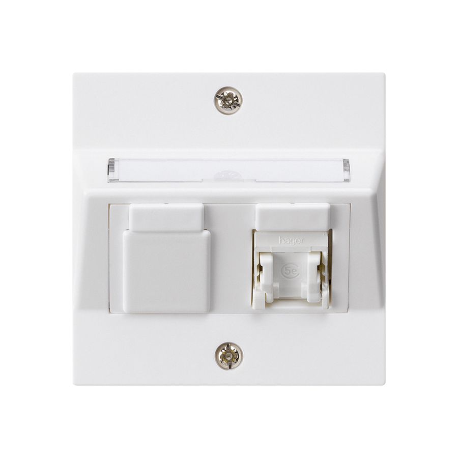 UP-Montage-Set kallysto A Kat.5e 1RJ45/u weiss