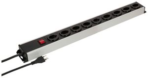 Steckdosenleiste MH POWER LINE 10A Schalter 9×T13 1.5m grau-schwarz