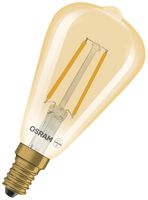 Lampada LED LEDVANCE Vintage 1906 E14 2.8W 2200K chiaro/oro 320° REG Ø48×108mm