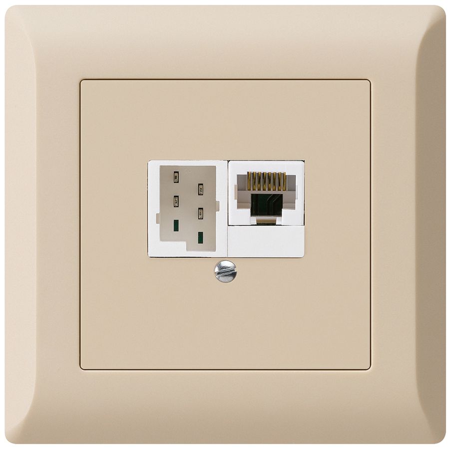 UP-Dose kallysto.line 1×RJ45u+1×TT83 beige