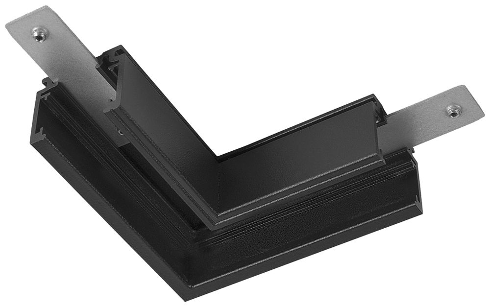 L-Verbinder SLV 48V TRACK Aluminium 71×71×21.9mm Standard rechts schwarz