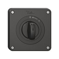 Schwenktaster NEVO N.CO mit Drehgriff, KS, 0 <- 1, schwarz